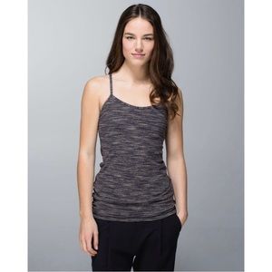 NEW Lululemon Power Y Tank *Luon* in Wee Are From Space Black Cashew